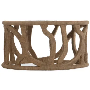 Commerce & Market Roped Round Cocktail Table, Medium Natural