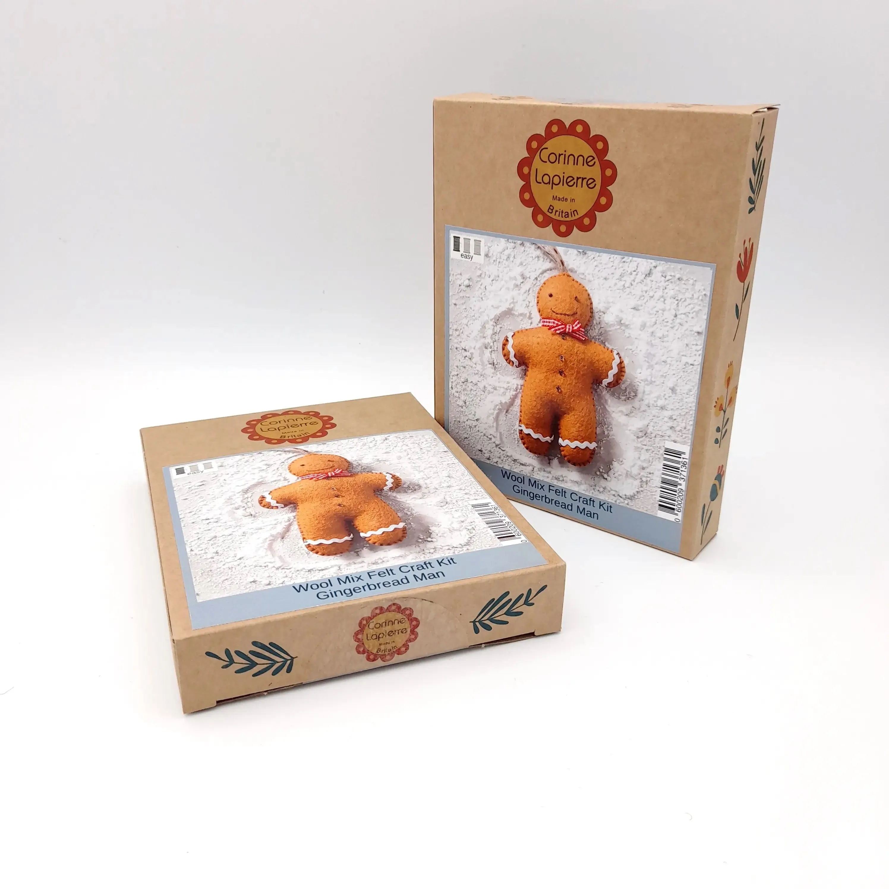 Corrine Lapierre | Mini Wool Felt Craft Kit - Gingerbread Man