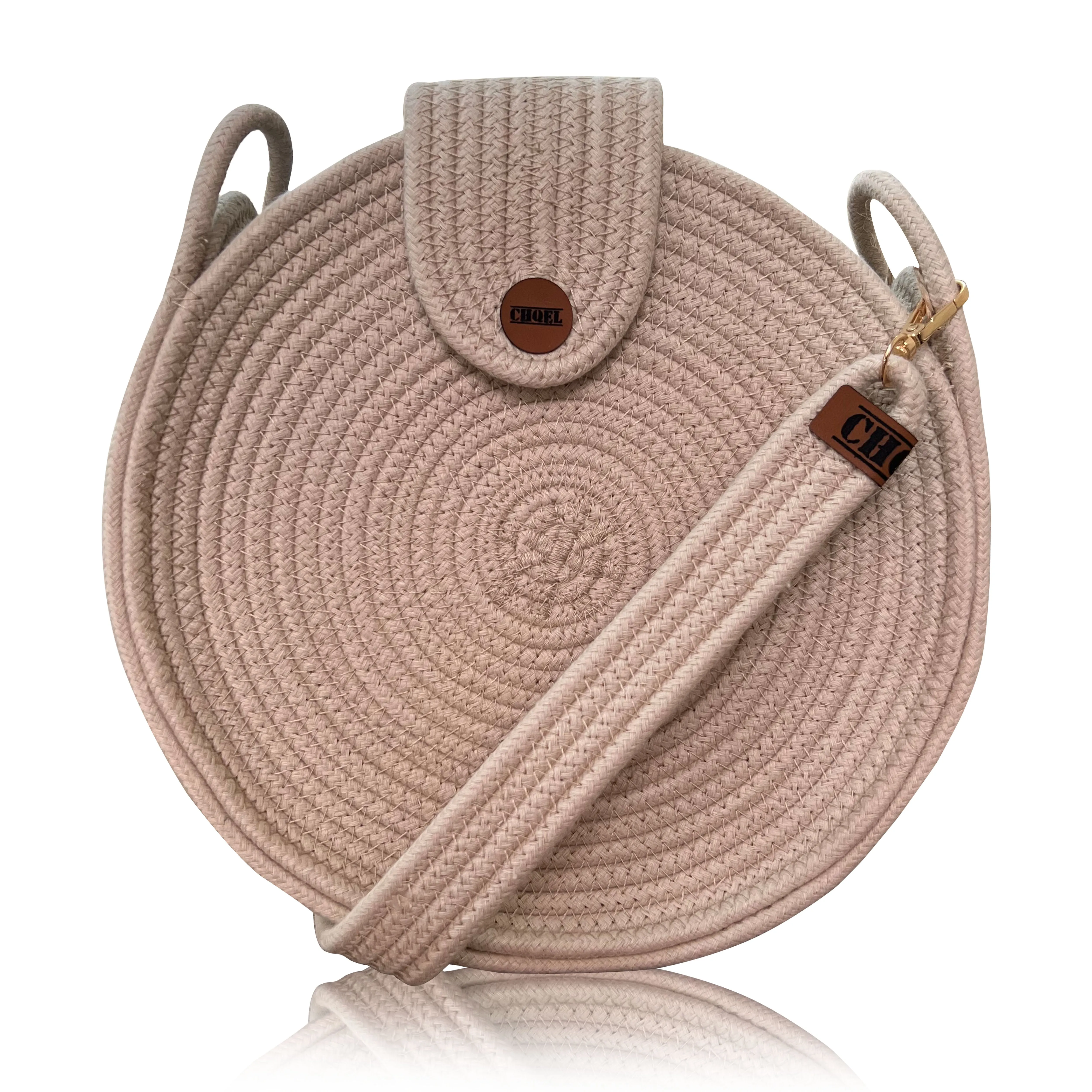 Cotton Rope Clutch Bag for Evening & Wedding (ROUND)