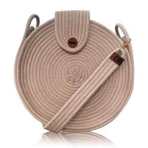 Cotton Rope Clutch Bag for Evening & Wedding (ROUND)