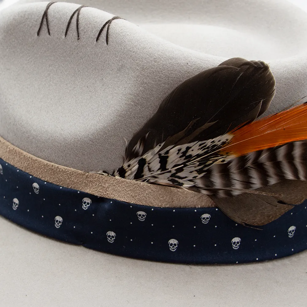 Country Felt Fedora In Grey