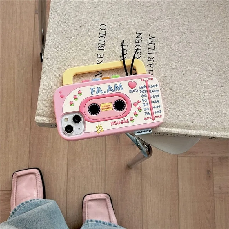 Cute Radio Tape Recorder iPhone Case