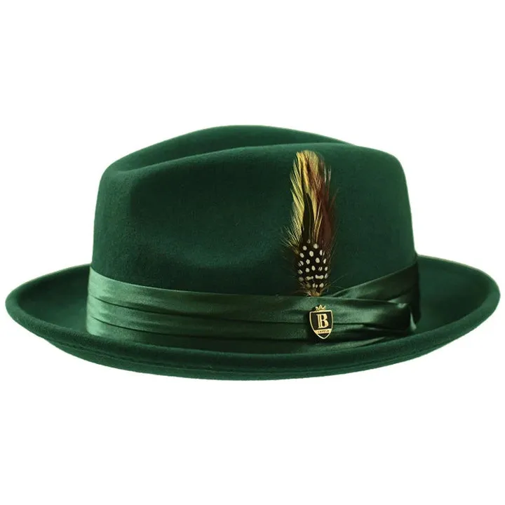 Dapper Gent's Fedora Crushable Wool Fedora