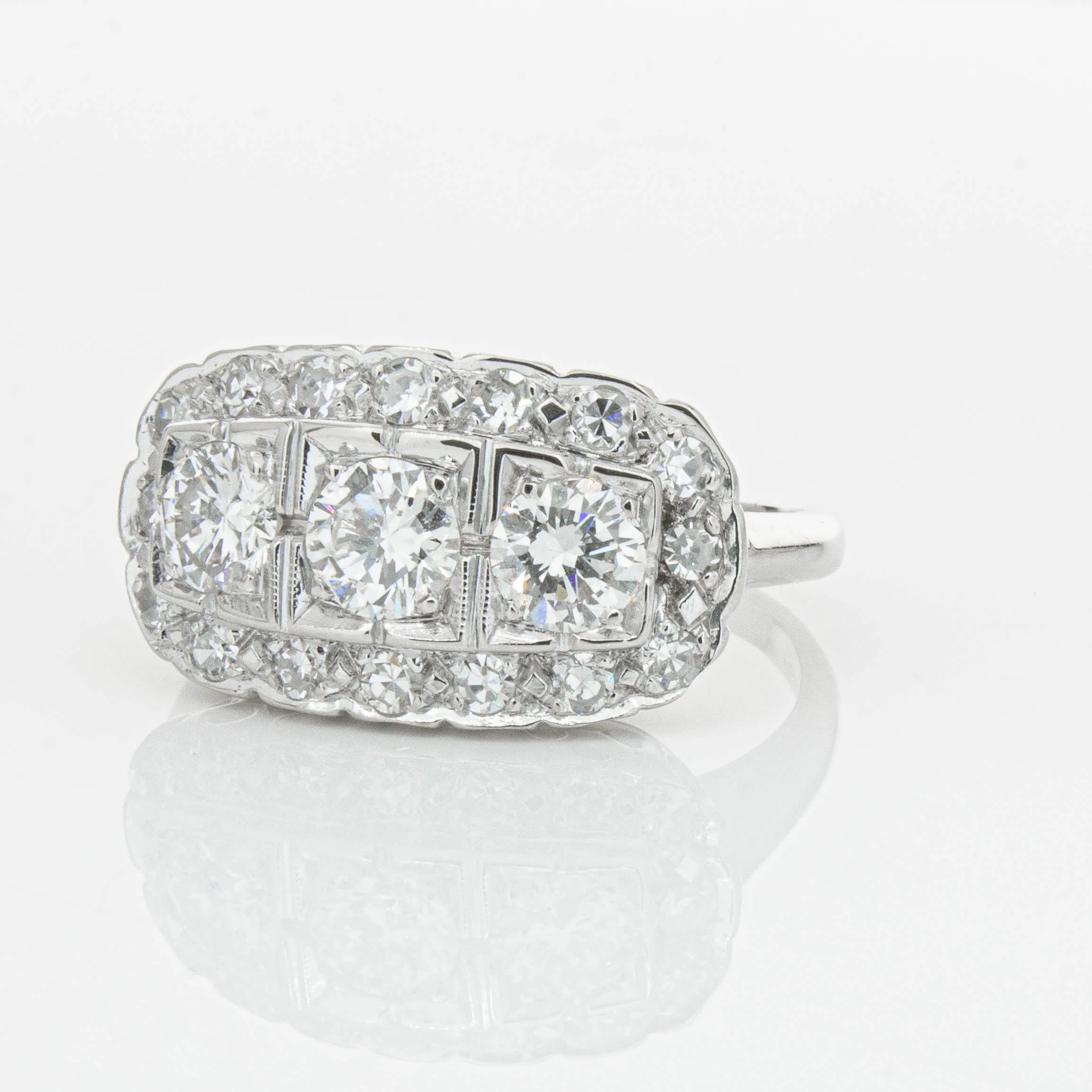 Deja Vu Platinum 1.54ct Diamond Ring