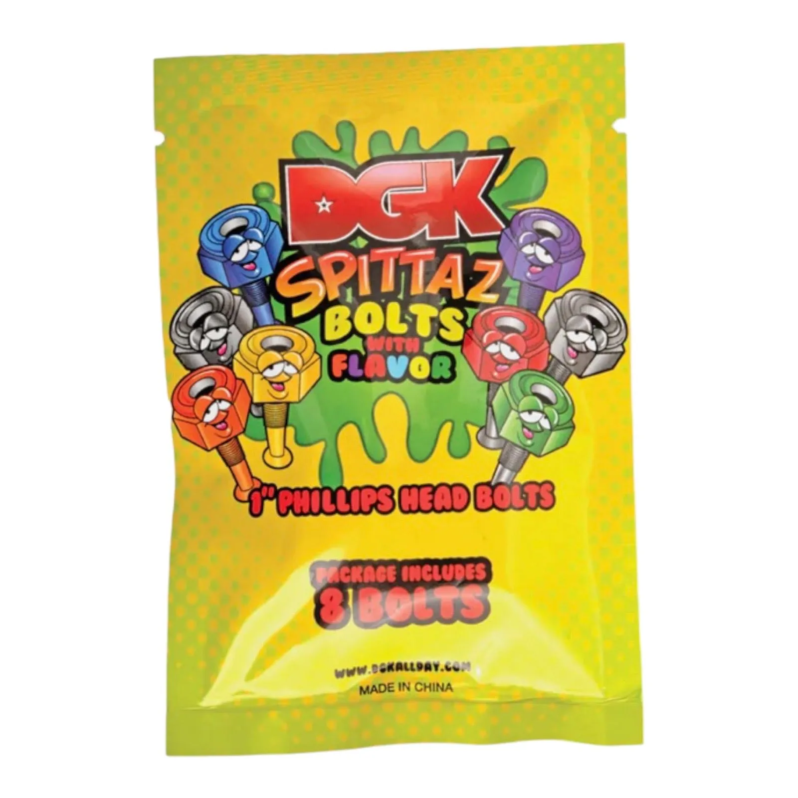 DGK Spittaz 1" Colored Bolts Hardware (1 Pack)