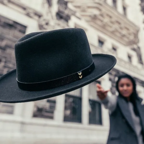 Dobbs Wool Felt Fedora - Echelon in Black