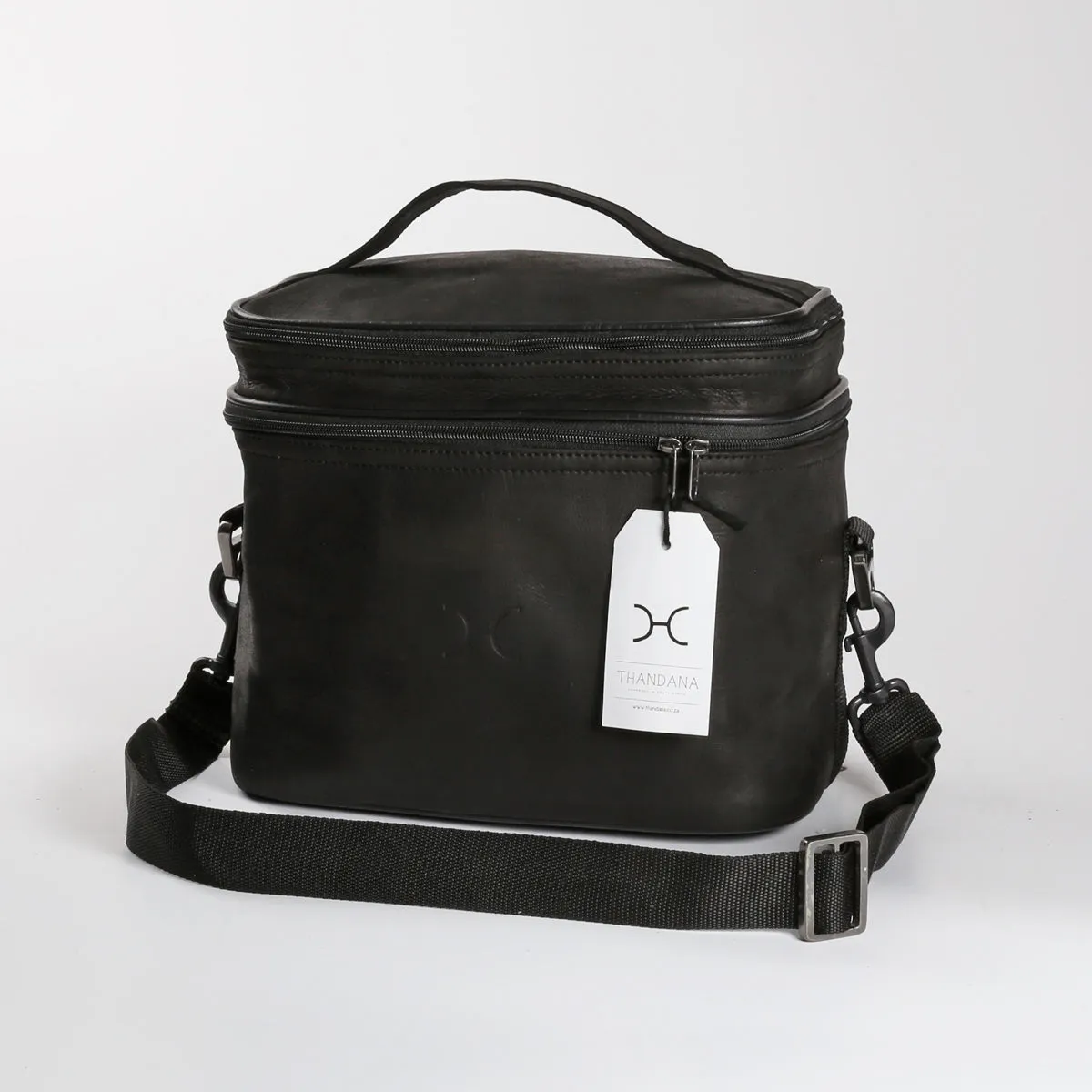 Double Decker Cooler Bag Leather