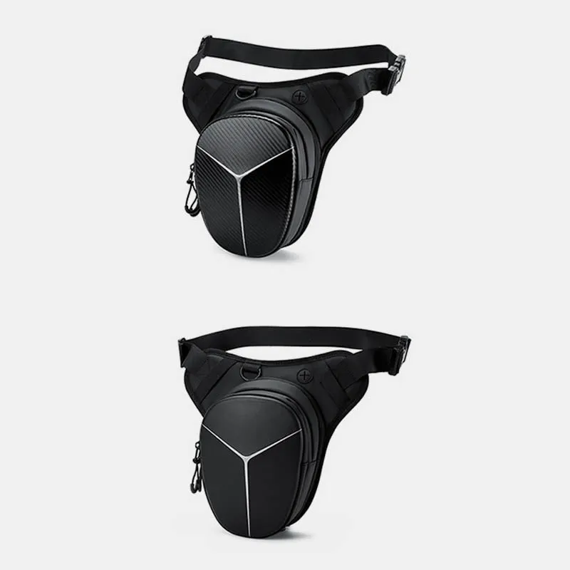 Drop Leg Bag for Men Women Hard Shell Motorcycle Waist Pack
