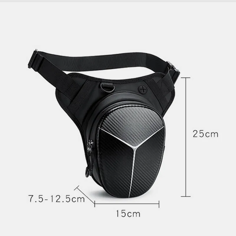 Drop Leg Bag for Men Women Hard Shell Motorcycle Waist Pack