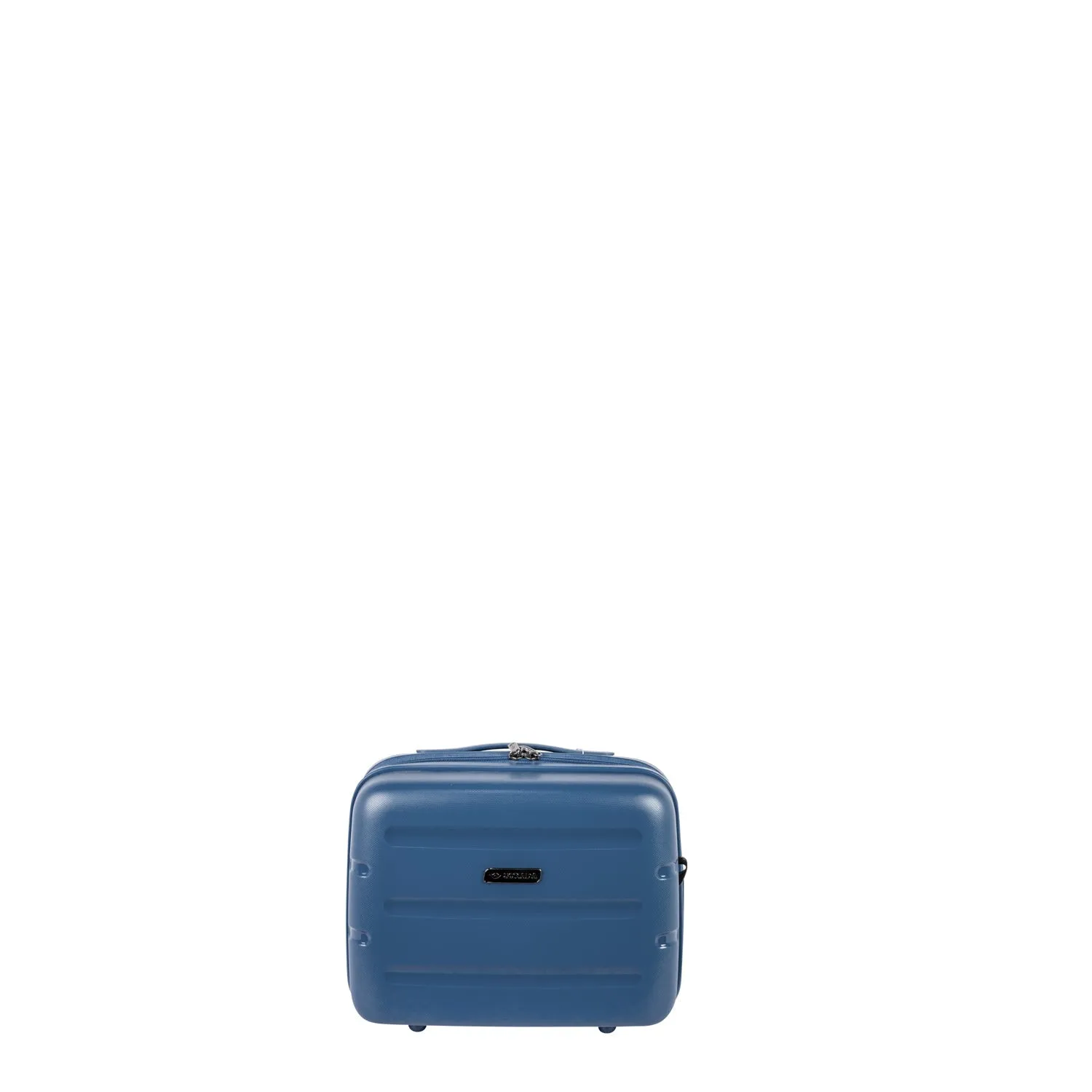 Dublin Hardcase Trolley Set Of 4 with Beauty Case-GreyBlue