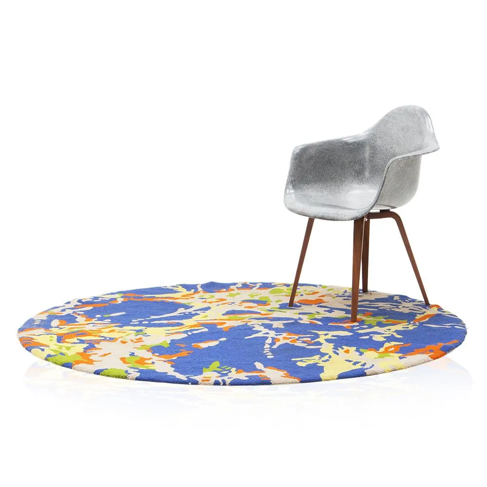 Earth Pattern Circle Rug