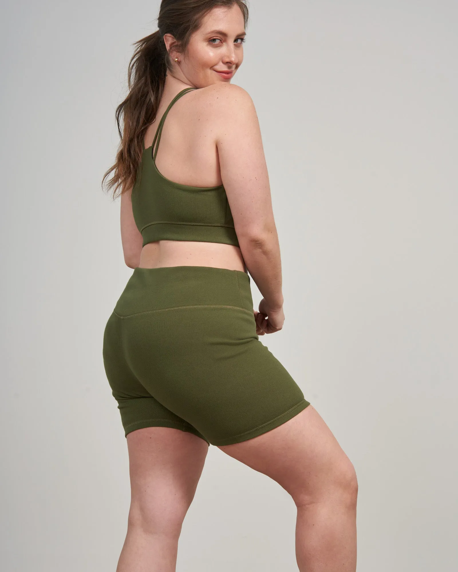 EcoKnit™ Ribbed Bike Short - 5"