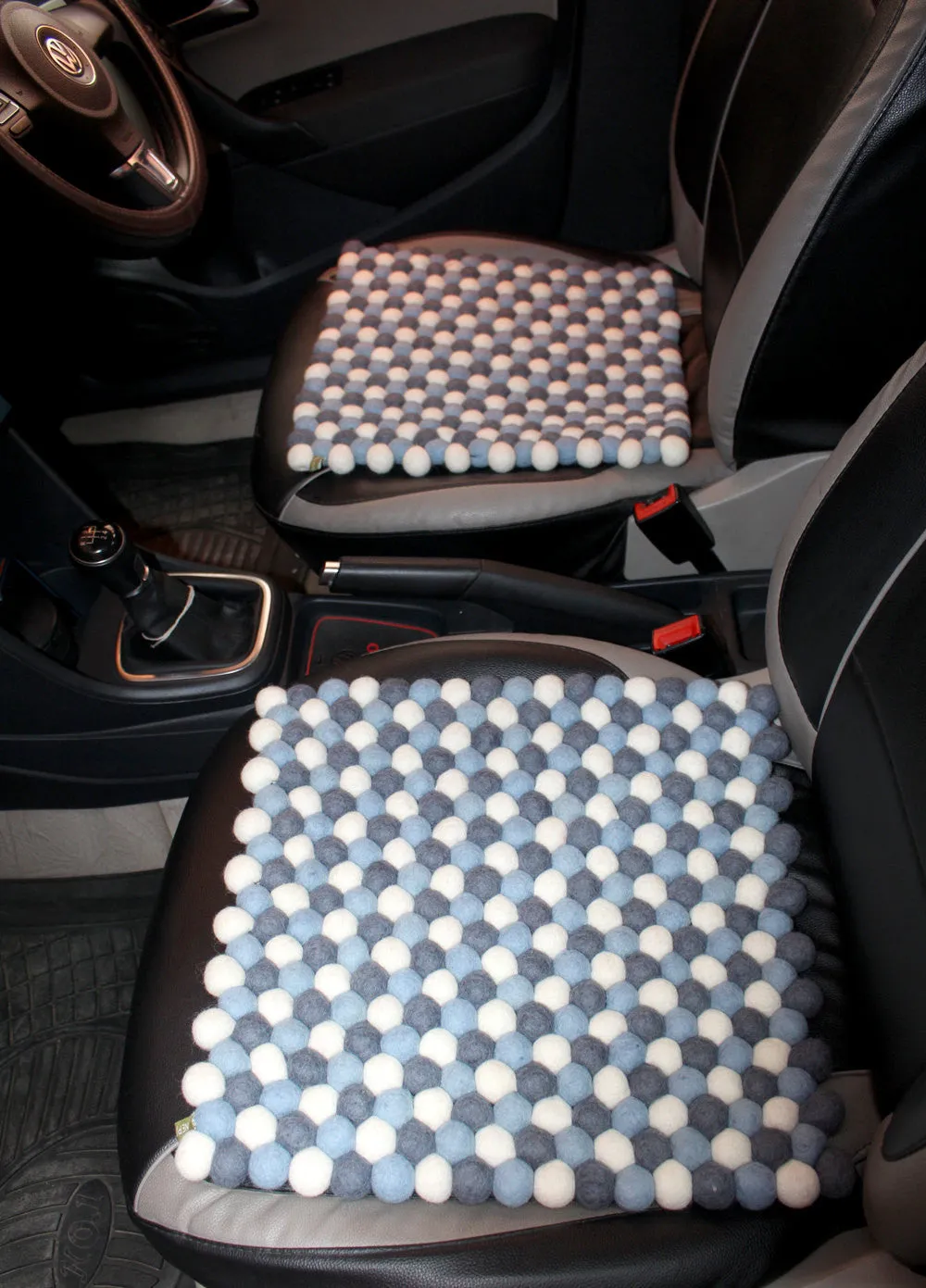 Felt Balls Square Car seat Mat
