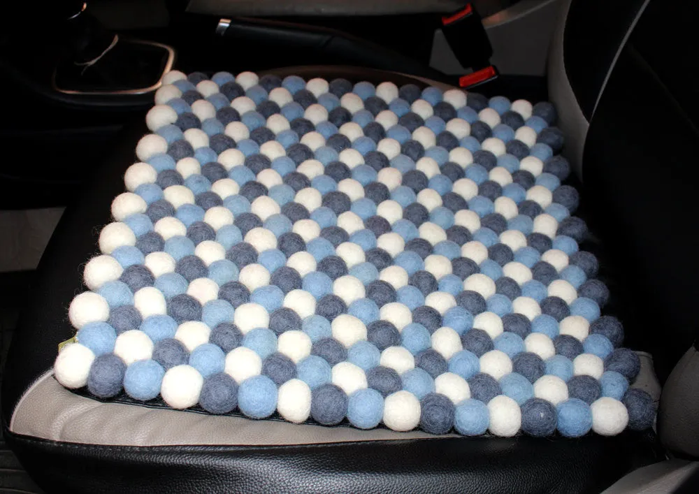Felt Balls Square Car seat Mat