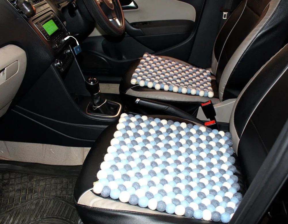 Felt Balls Square Car seat Mat