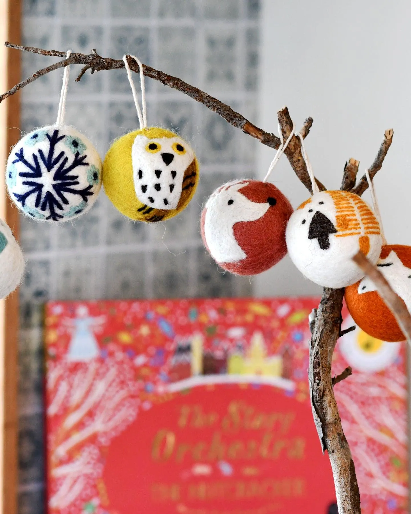 Felt Bauble Christmas Ornament - Snowflake