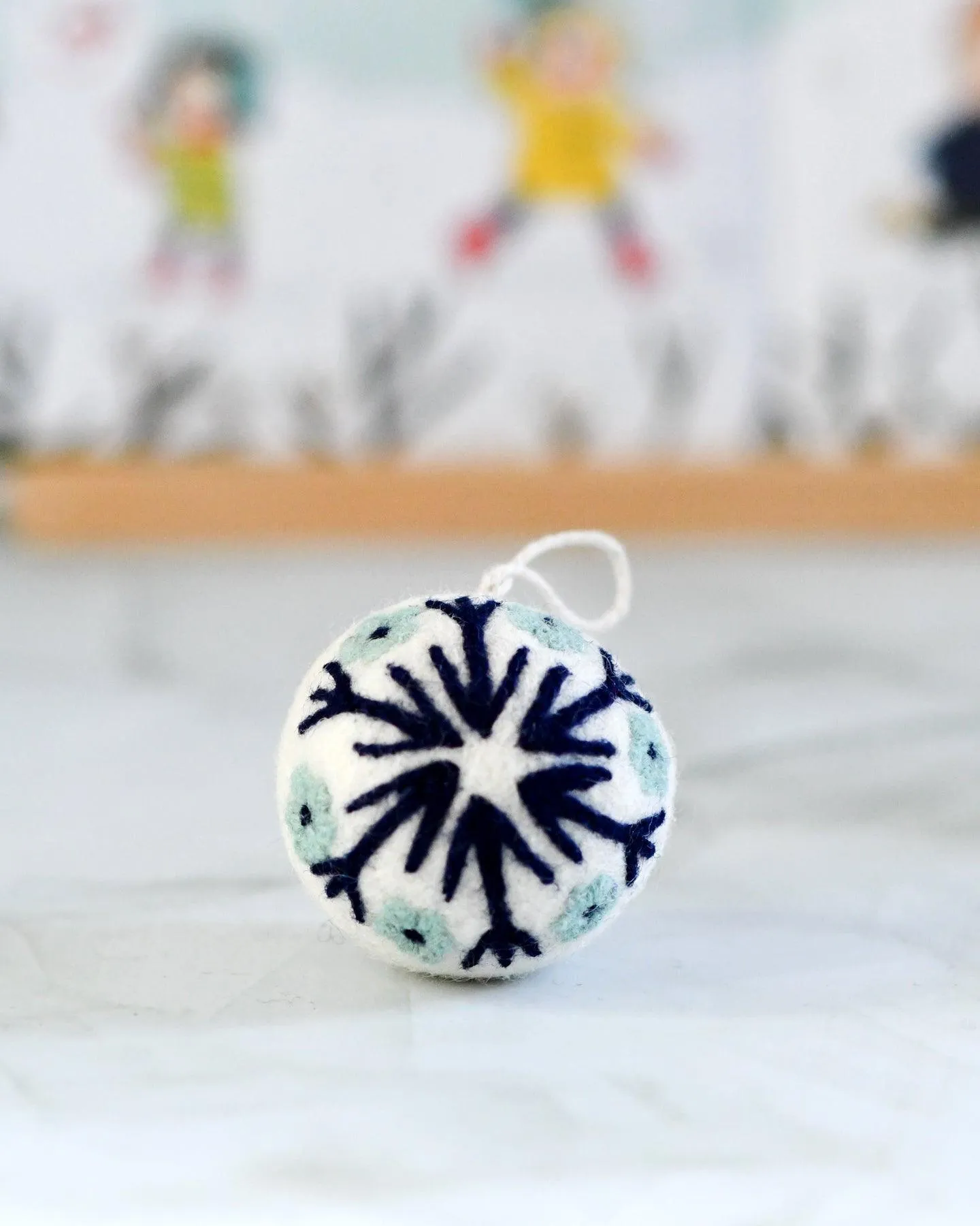 Felt Bauble Christmas Ornament - Snowflake