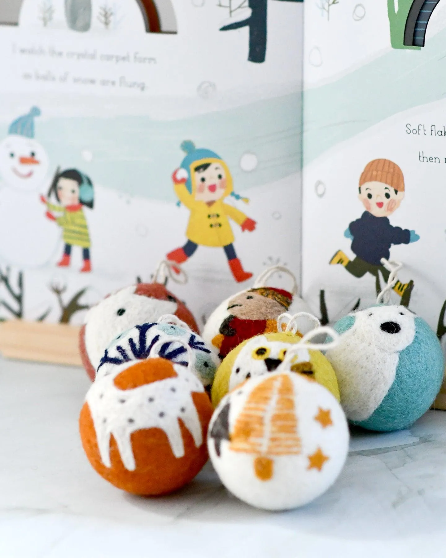 Felt Christmas Bauble Ornament - Deer