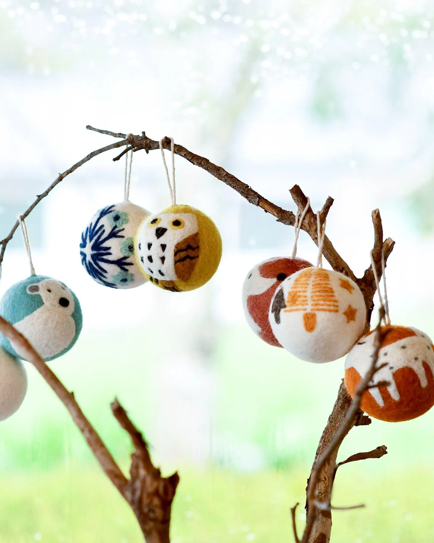 Felt Christmas Bauble Ornament - Deer