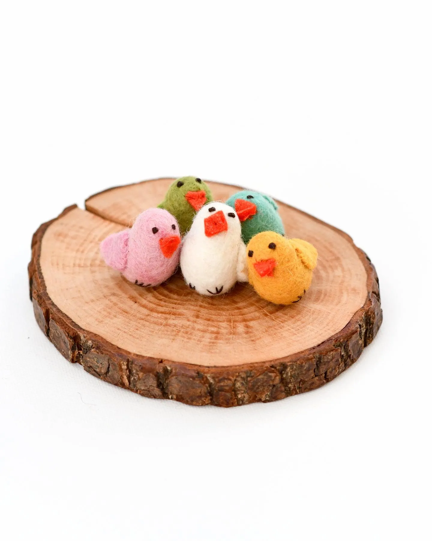 Felt Colourful Chicks (Set of 5)