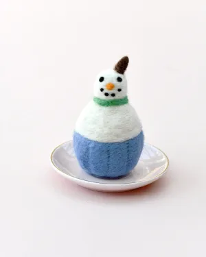 Felt Cupcake - Snowman Felt Cupcake - Snowman