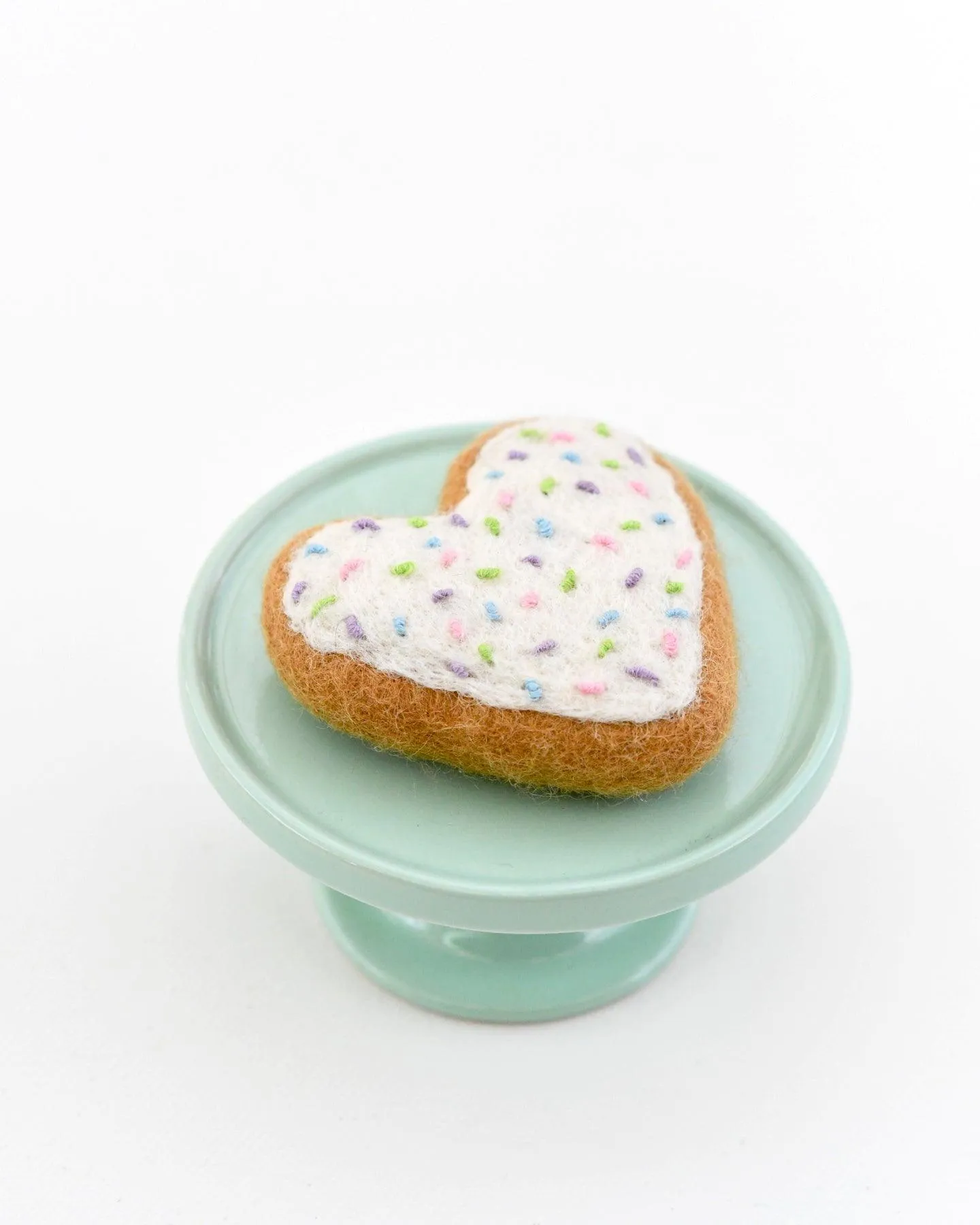 Felt Heart Icing Cookie with Sprinkles
