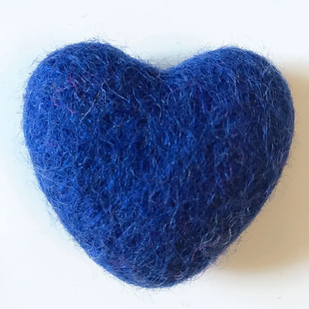 Felt Hearts Royal Blue