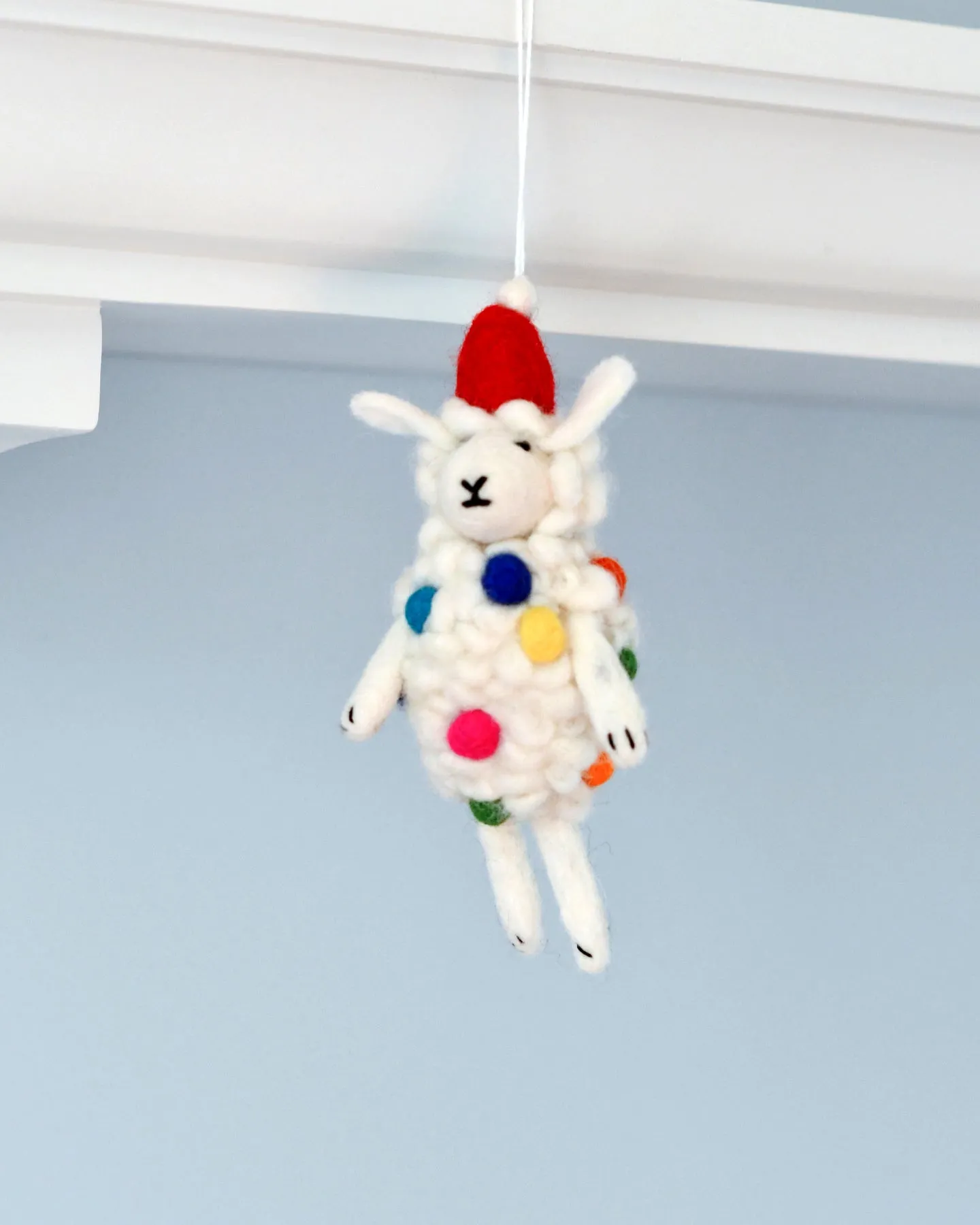 Felt Sheep Lamb Christmas Ornament