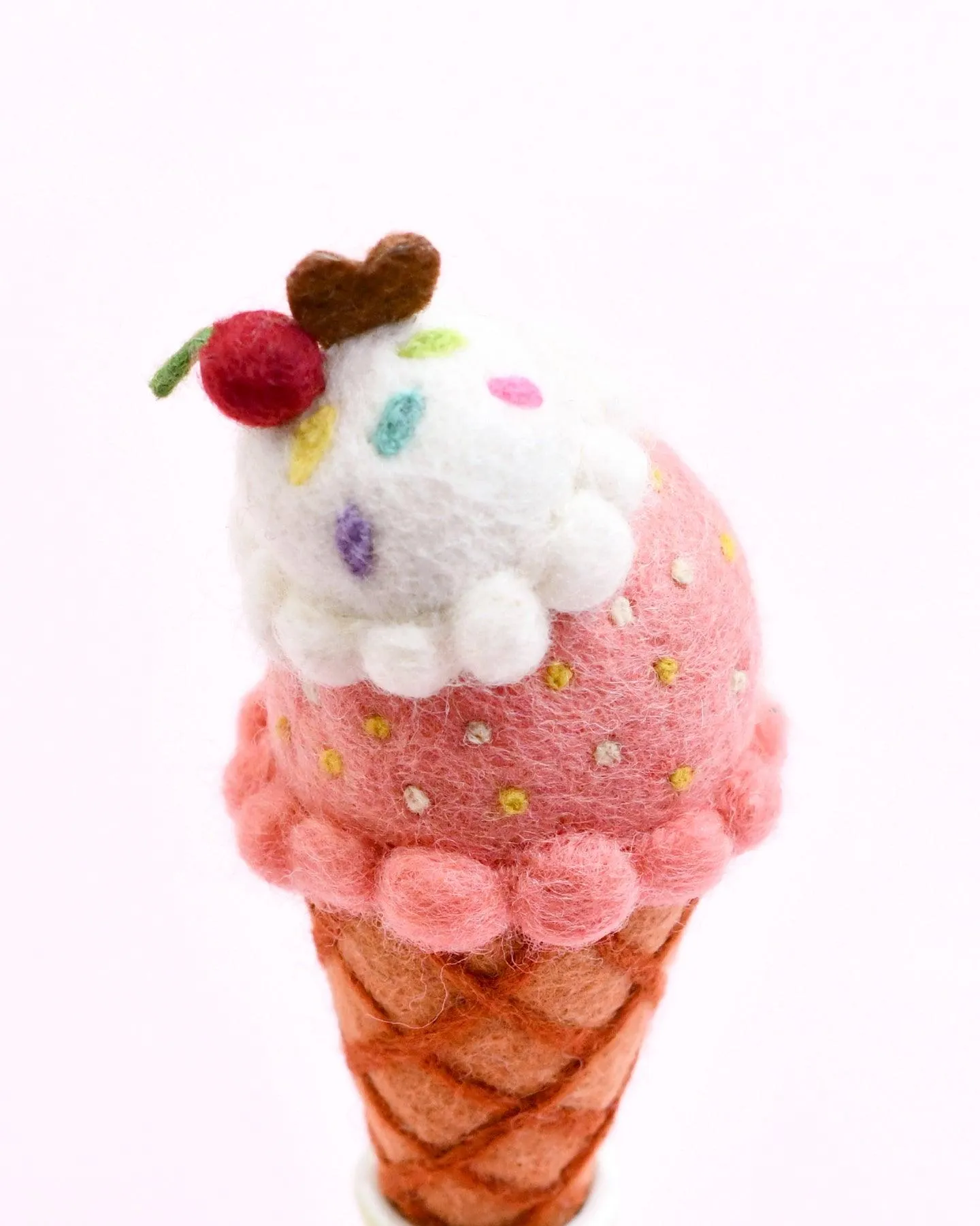 Felt Watermelon and Coconut Sorbet Ice Cream (2 Scoops)