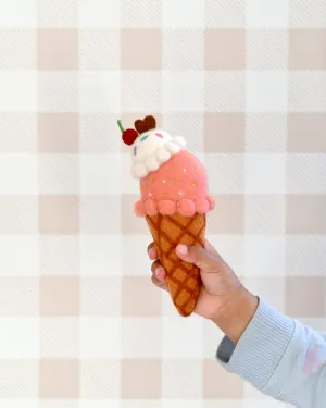 Felt Watermelon and Coconut Sorbet Ice Cream (2 Scoops)