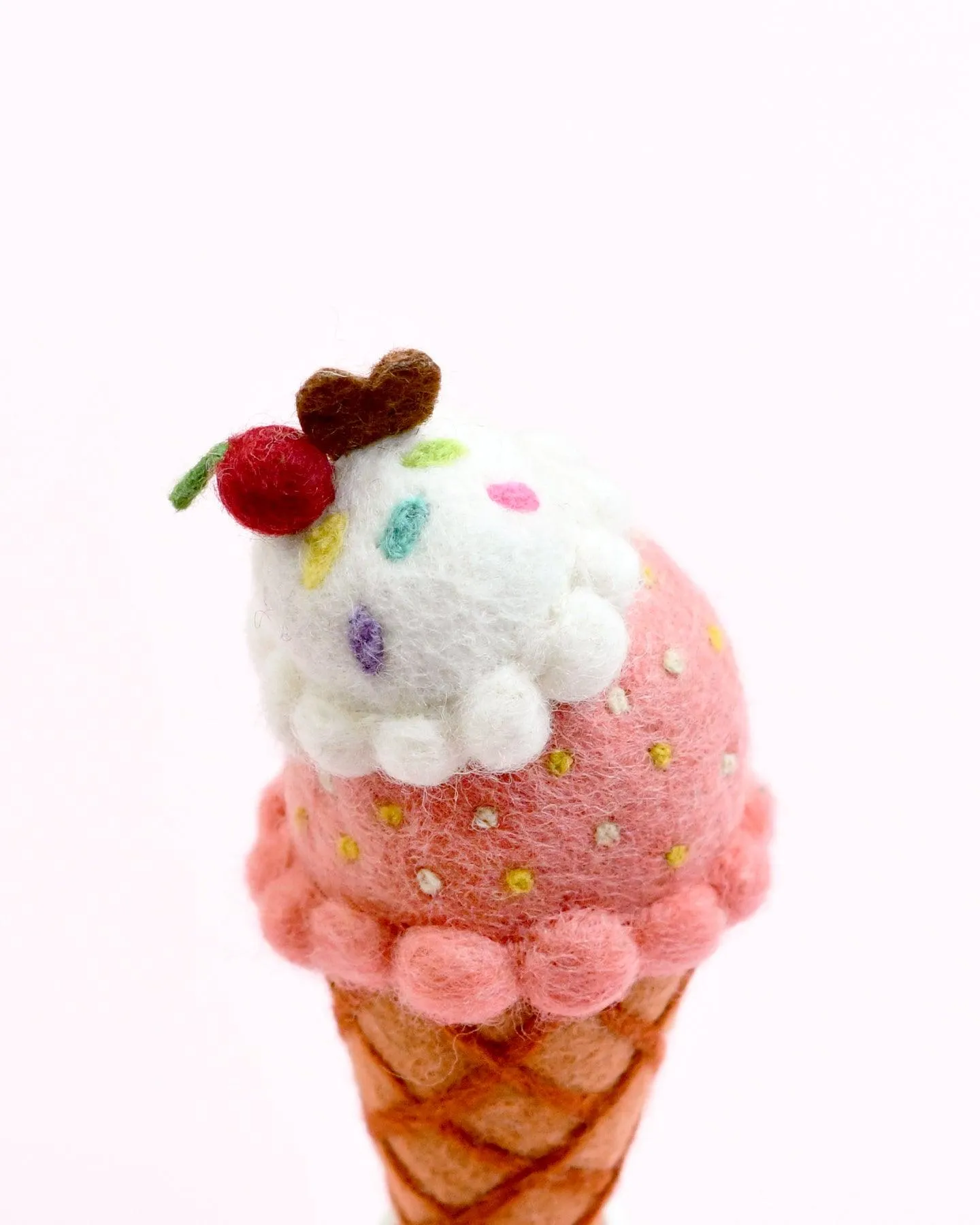 Felt Watermelon and Coconut Sorbet Ice Cream (2 Scoops)