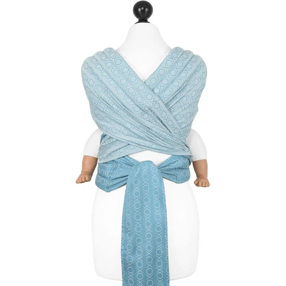 Fidella Fly Tai - MeiTai babycarrier Limited Edition Hugs and Kisses - blue heaven (Baby Size - From Birth)