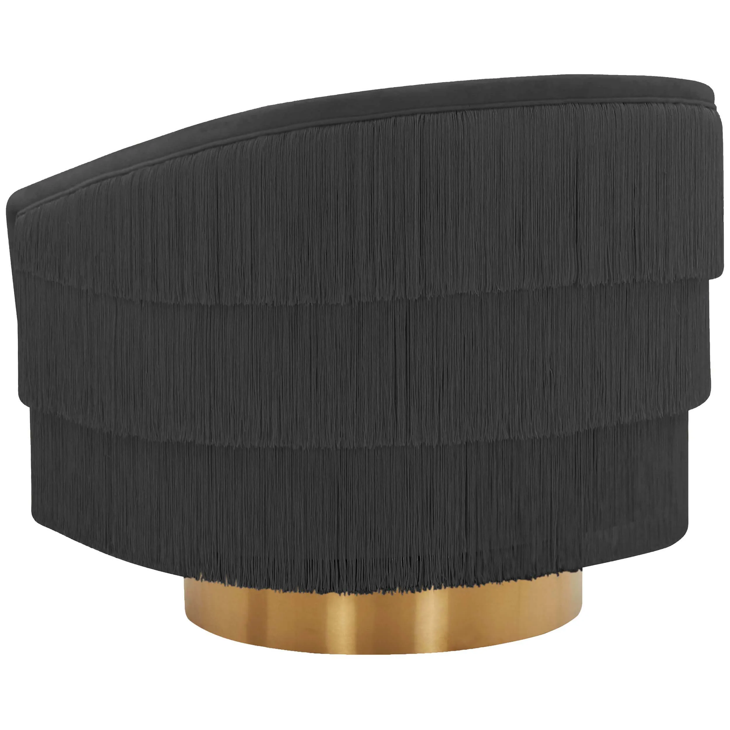 Flapper Swivel Chair, Black