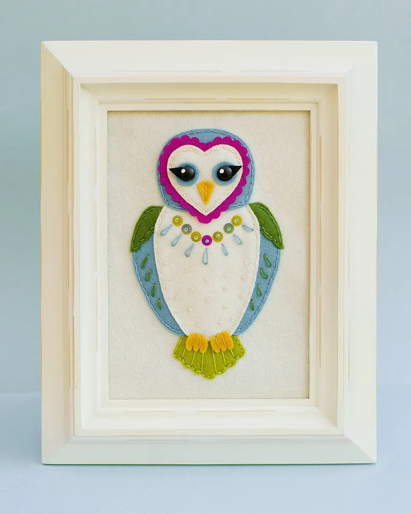 Fletcher the Owl Felt Ornament Pattern PDF