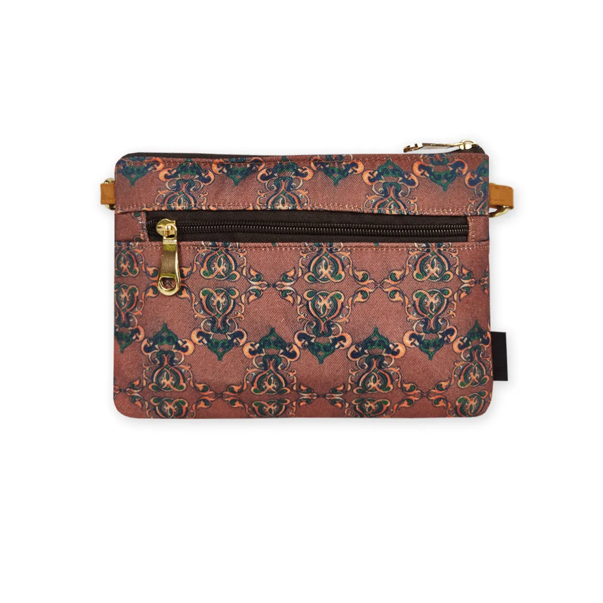Front Flap Sling Bag- Brown Knot