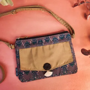 Front Flap Sling Bag- Brown Knot