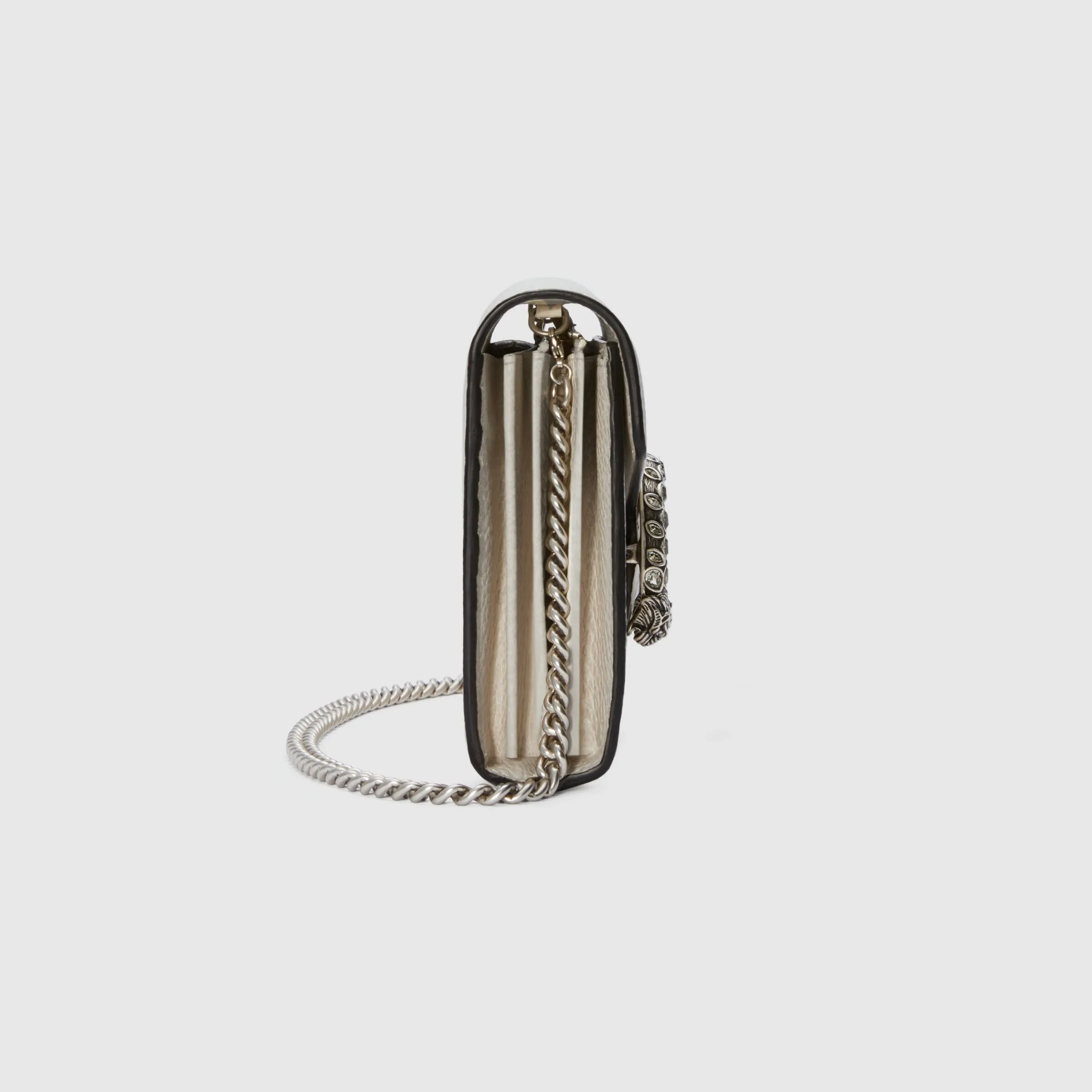 Gucci Dionysus Mini Leather Chain Bag White