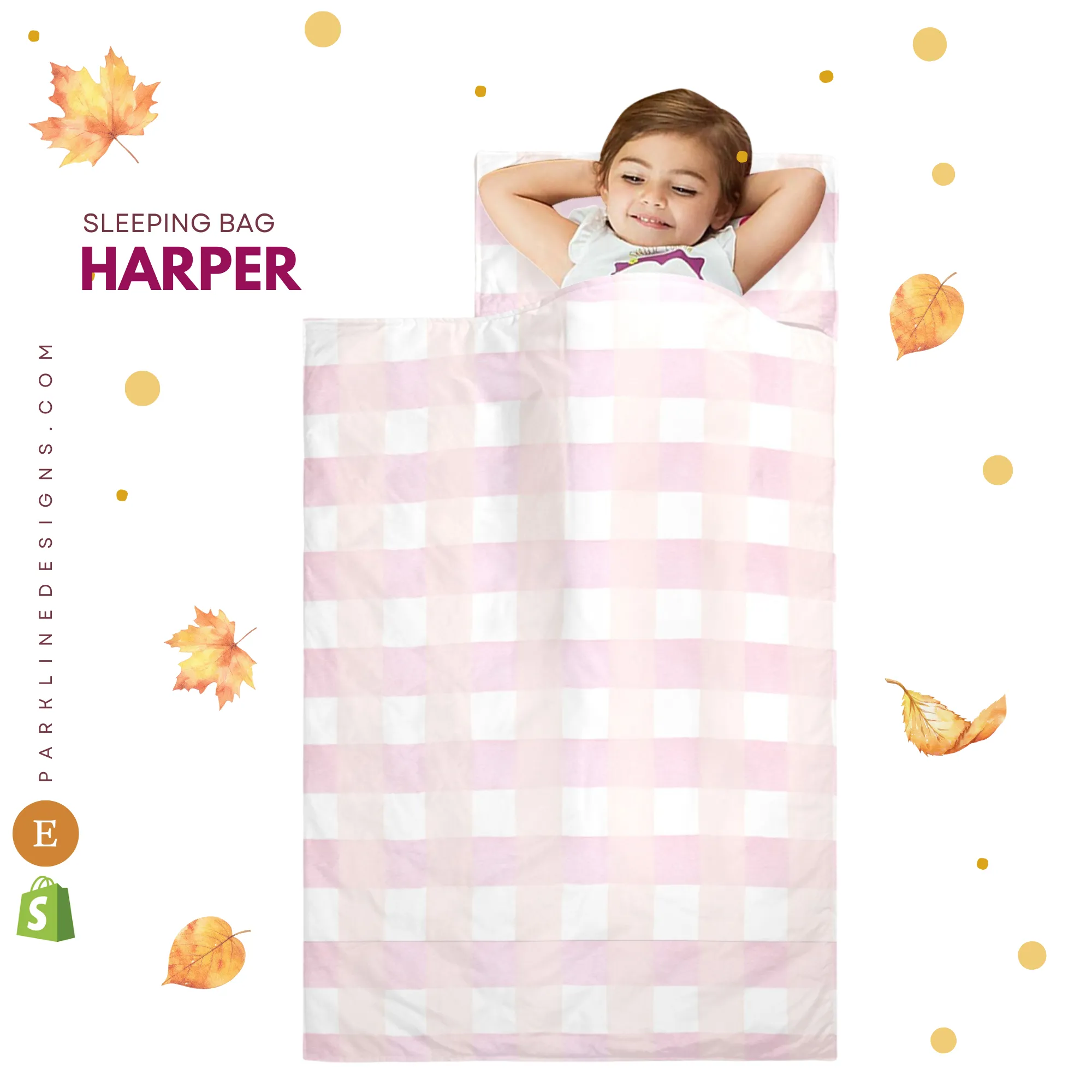 Harper Kids' Long Sleeping Bag | A Catchy Blend of Comfort & Style | Lightweight and Durable Sleeping Bag for Kids