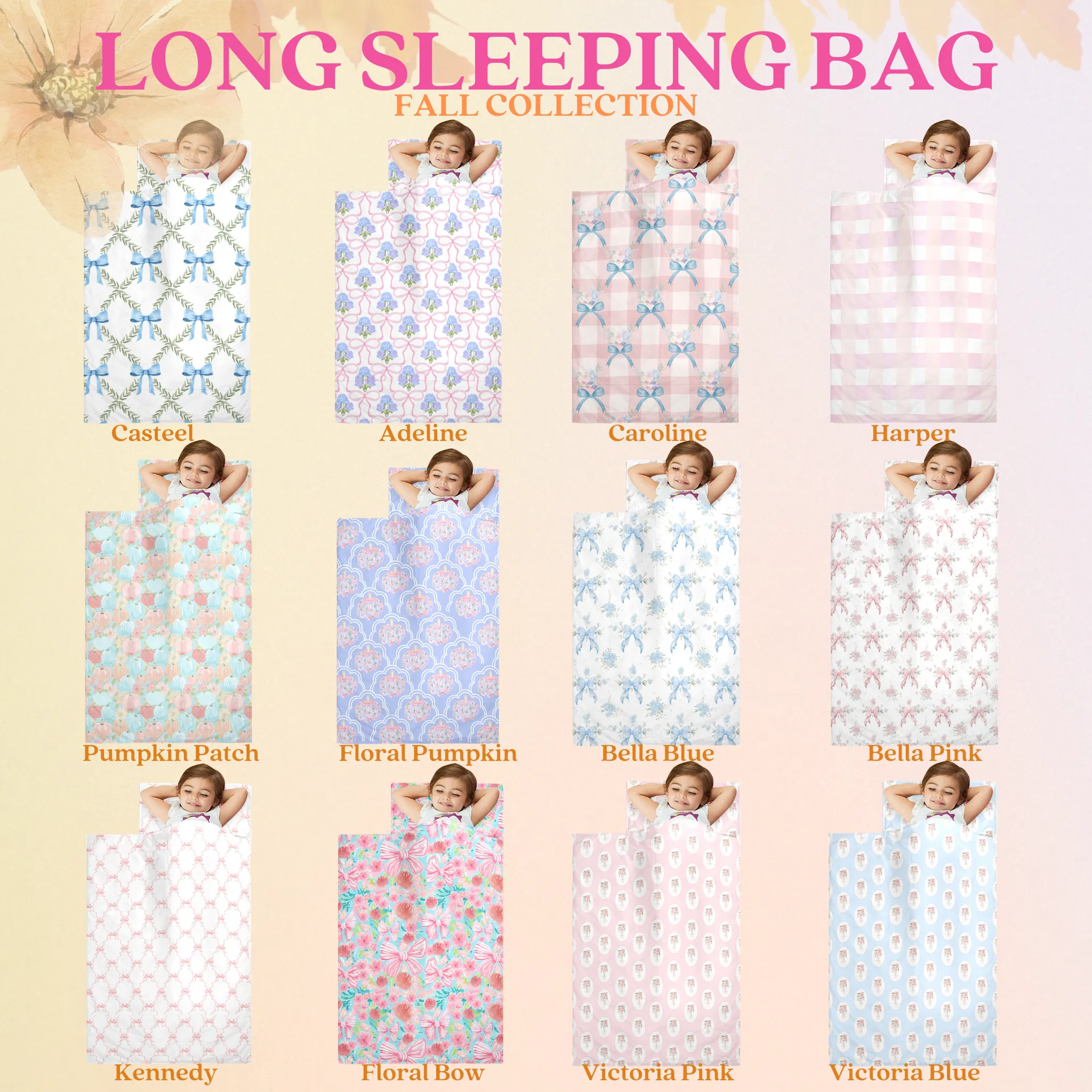 Harper Kids' Long Sleeping Bag | A Catchy Blend of Comfort & Style | Lightweight and Durable Sleeping Bag for Kids