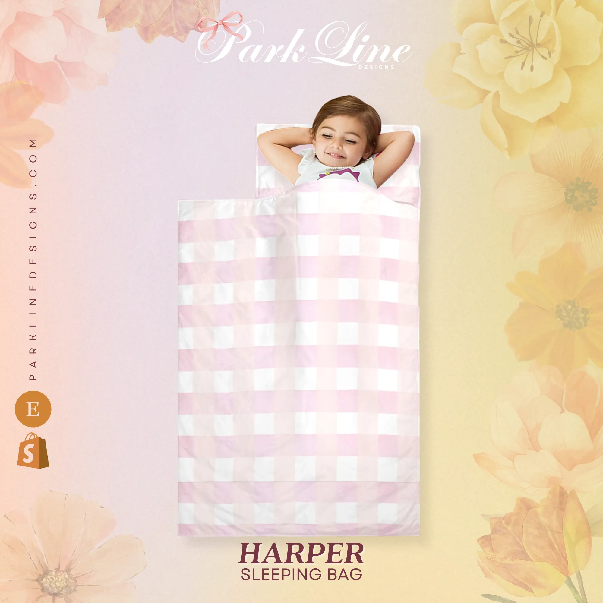 Harper Kids' Long Sleeping Bag | A Catchy Blend of Comfort & Style | Lightweight and Durable Sleeping Bag for Kids