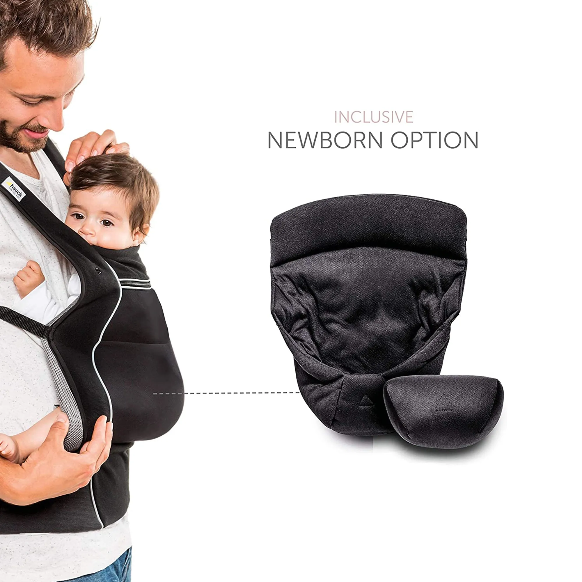 Hauck Close to Me Baby Carrier Black Birth  to 9M - Open Box