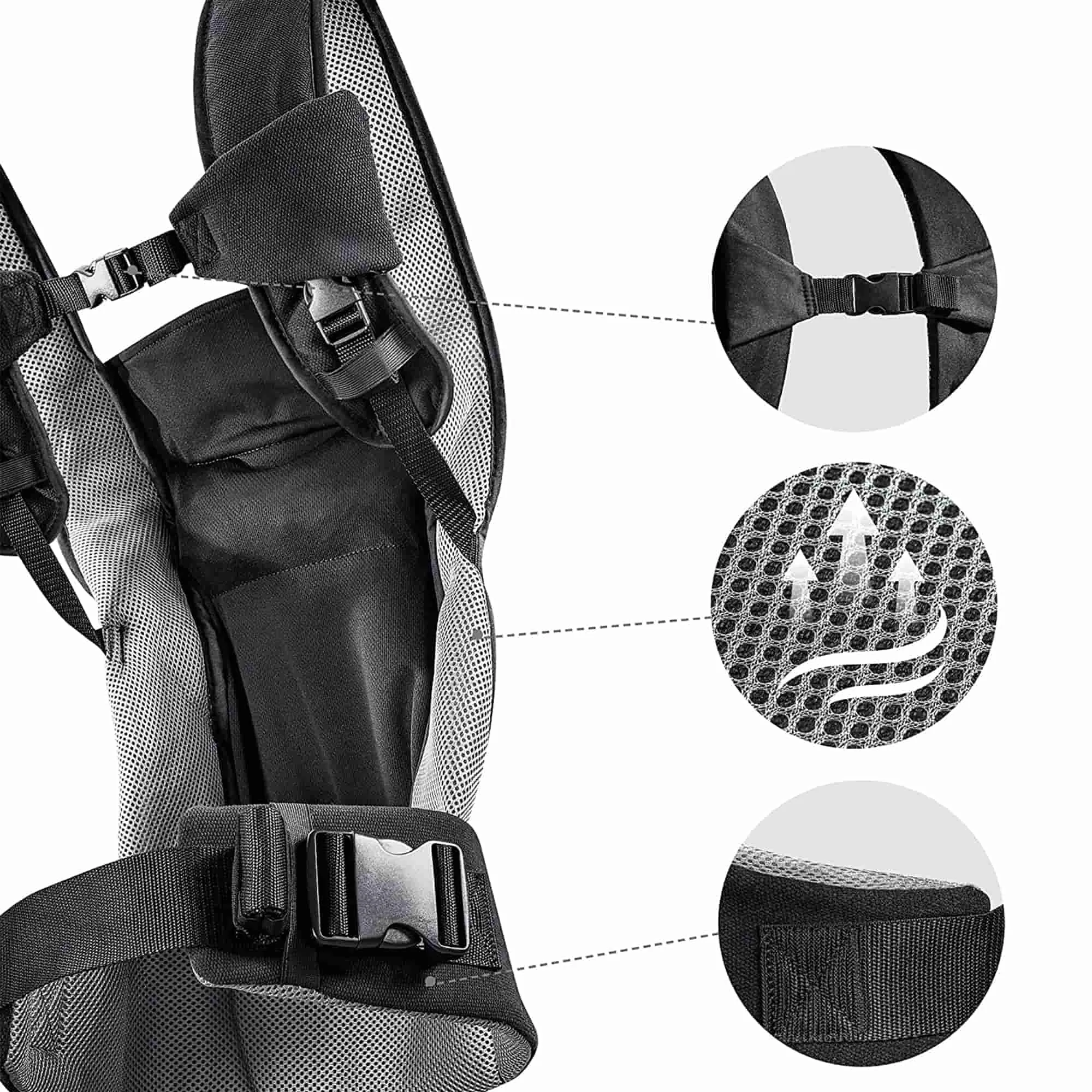 Hauck Close to Me Baby Carrier Black Birth  to 9M - Open Box