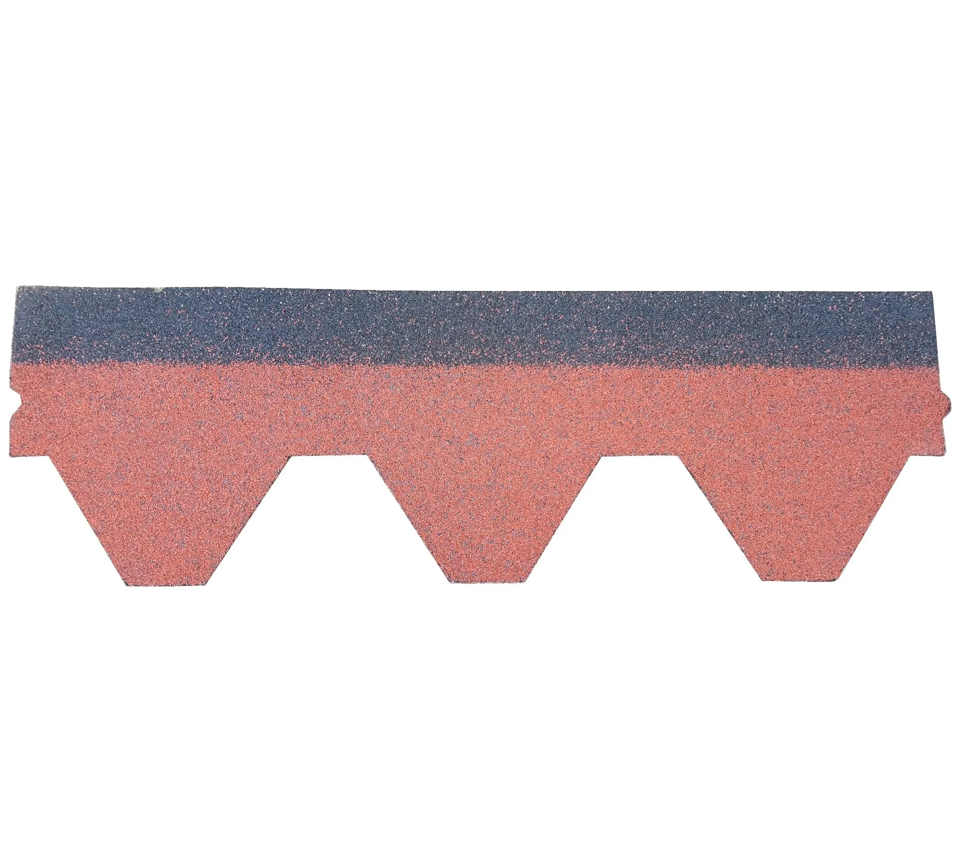 Hexagonal 3 Tab Bitumen Roof Felt Shingles - Solid Red (2.42m2 Pack)