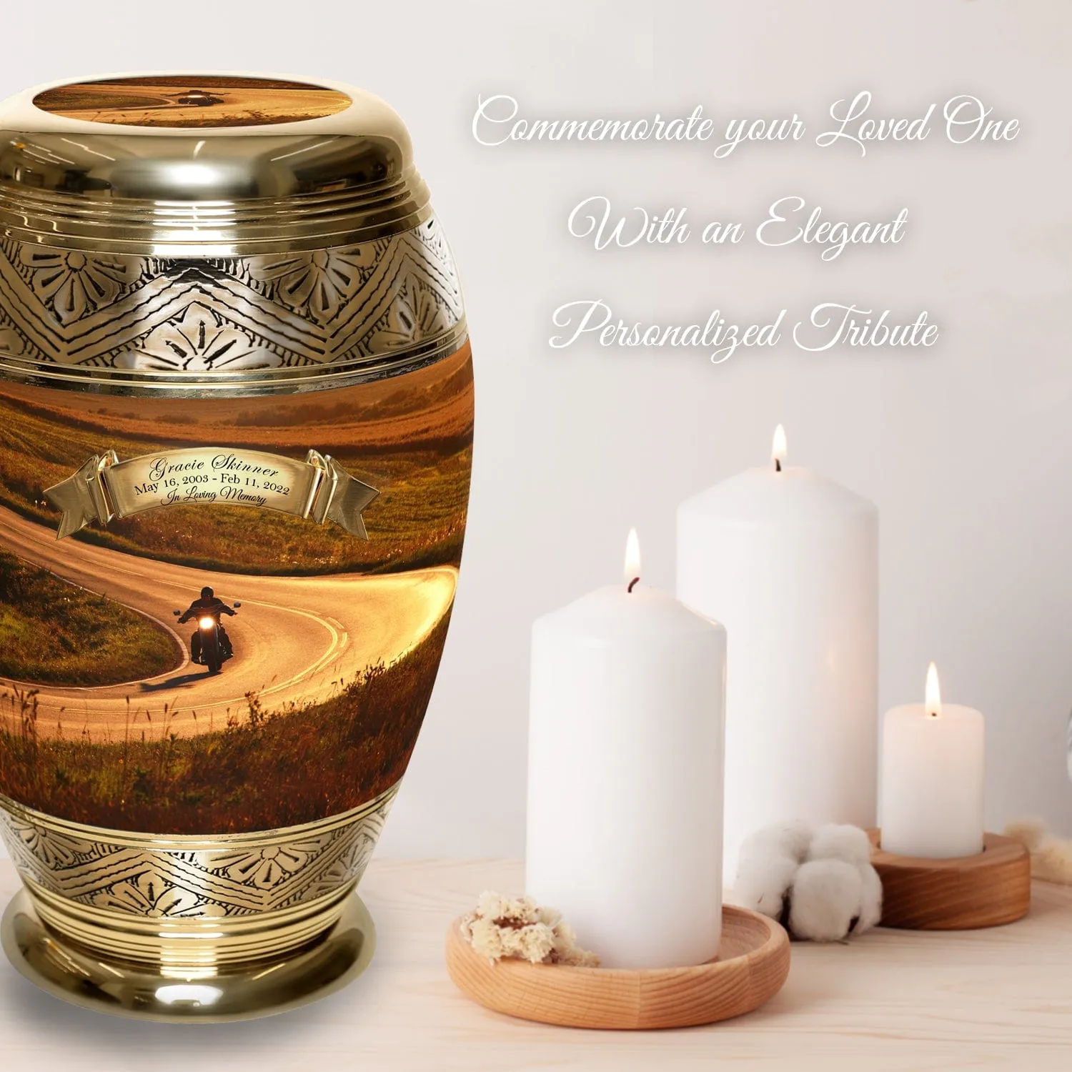 Highway to Heaven Motorcycle Cremation Urns