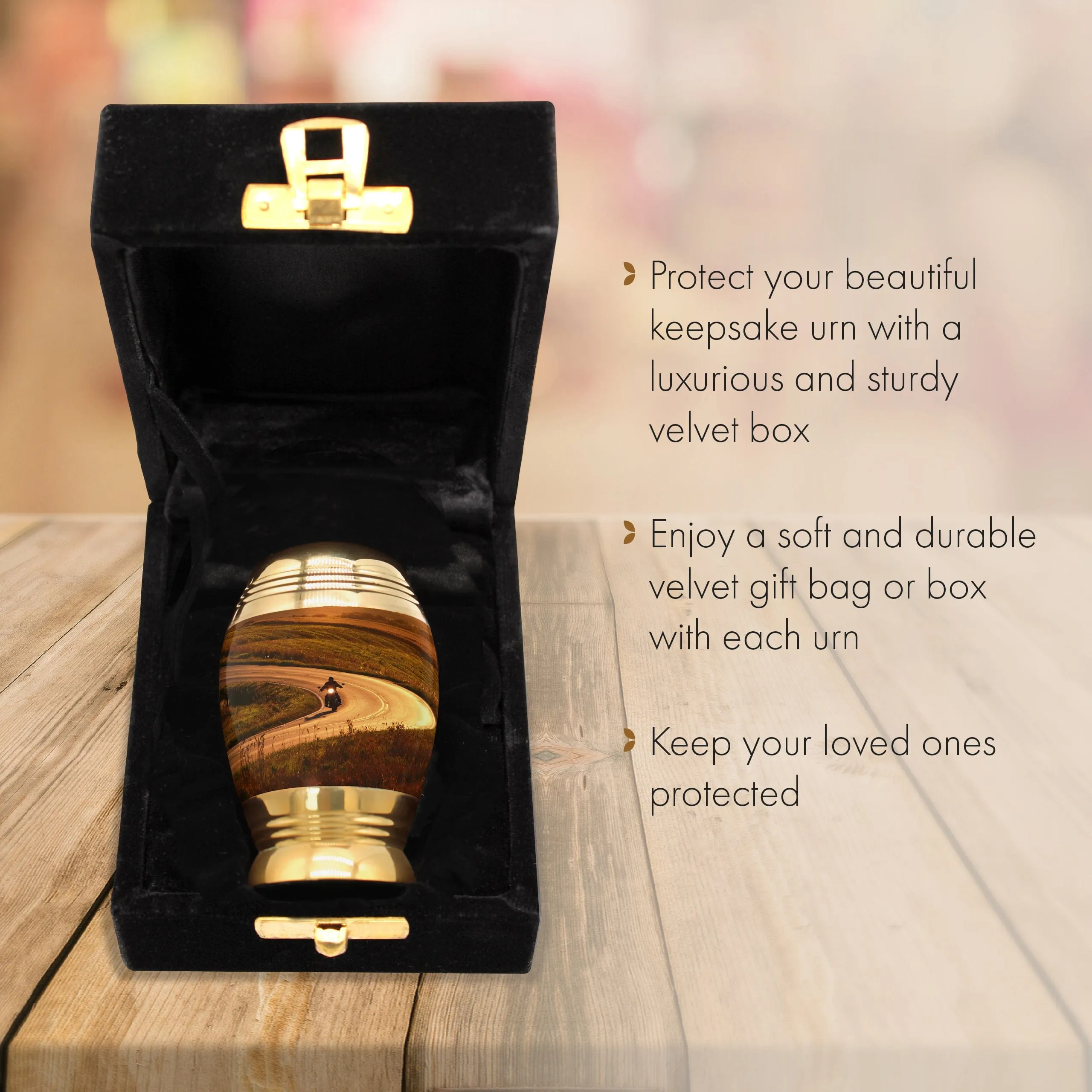 Highway to Heaven Motorcycle Cremation Urns