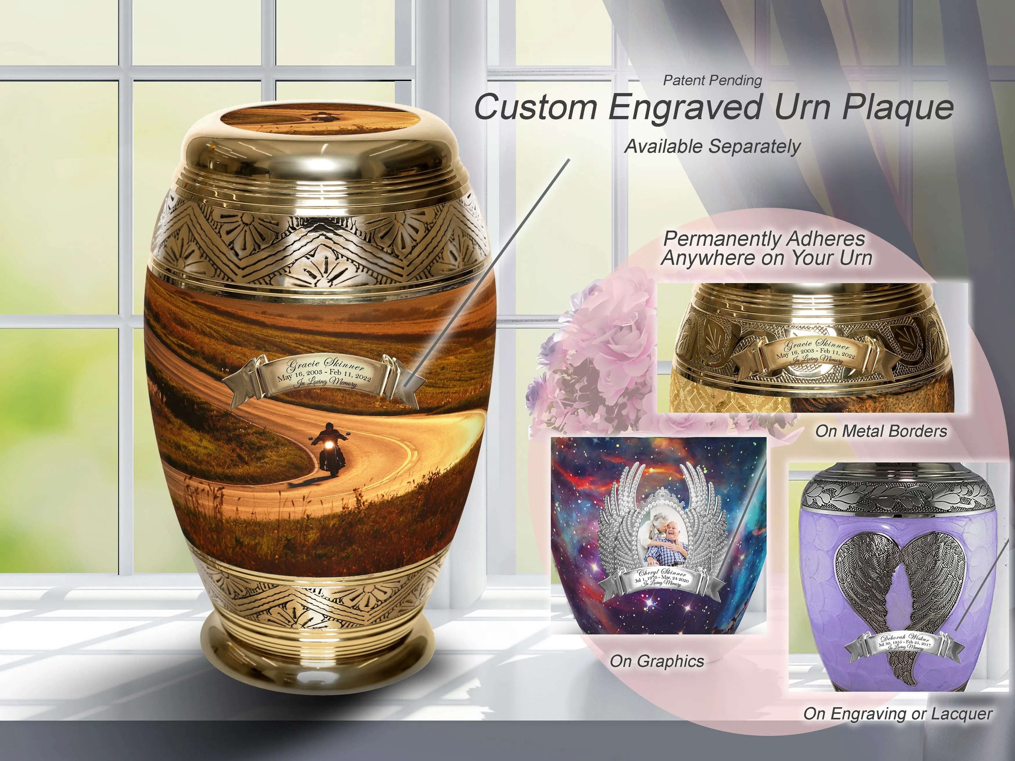 Highway to Heaven Motorcycle Cremation Urns