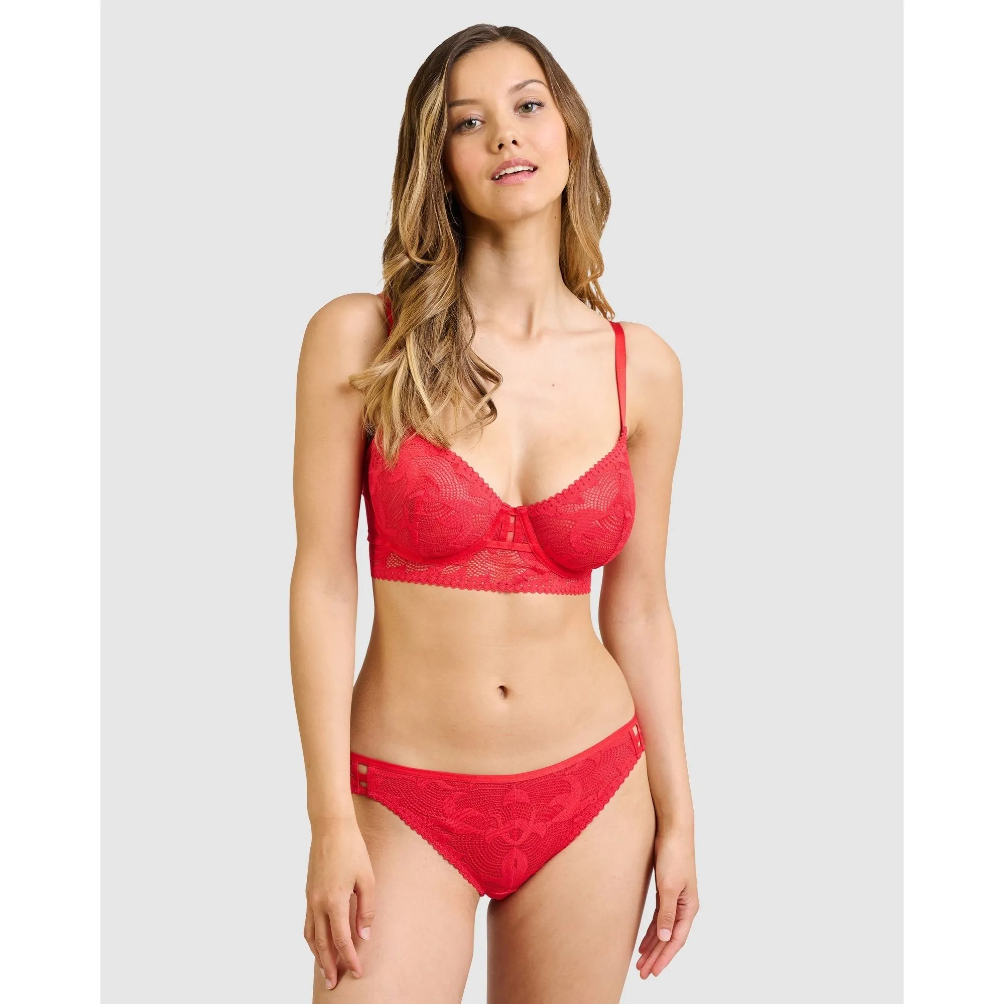 Hirondelle Lace High Leg Hipster Brief