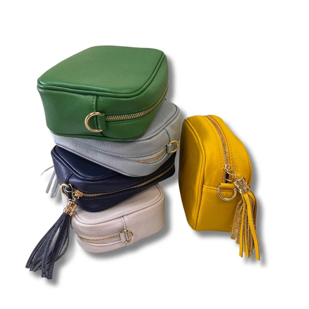 IL GIGLIO Large Brick Leather Cross Over the body Bag
