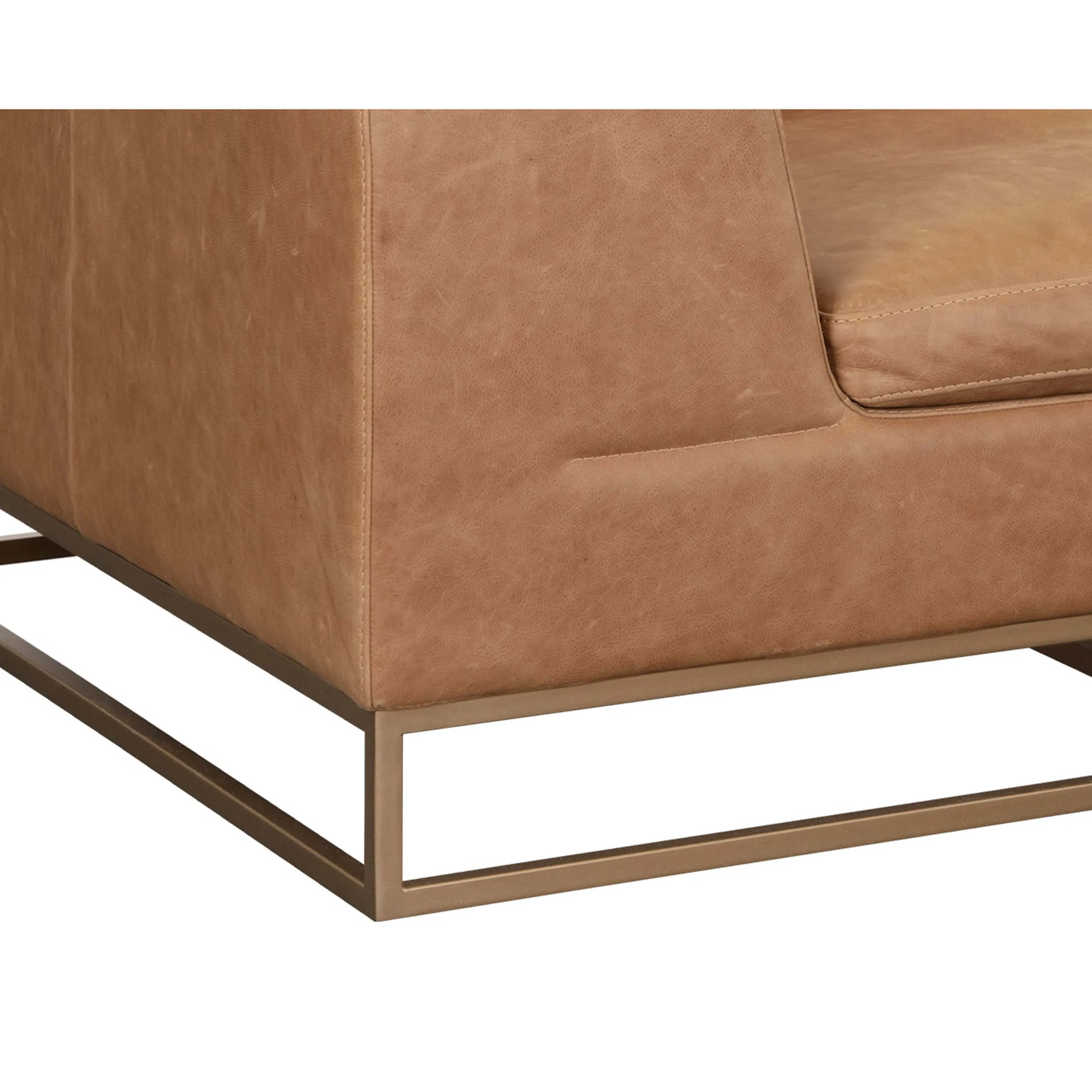 Ira Leather Sofa, Camel