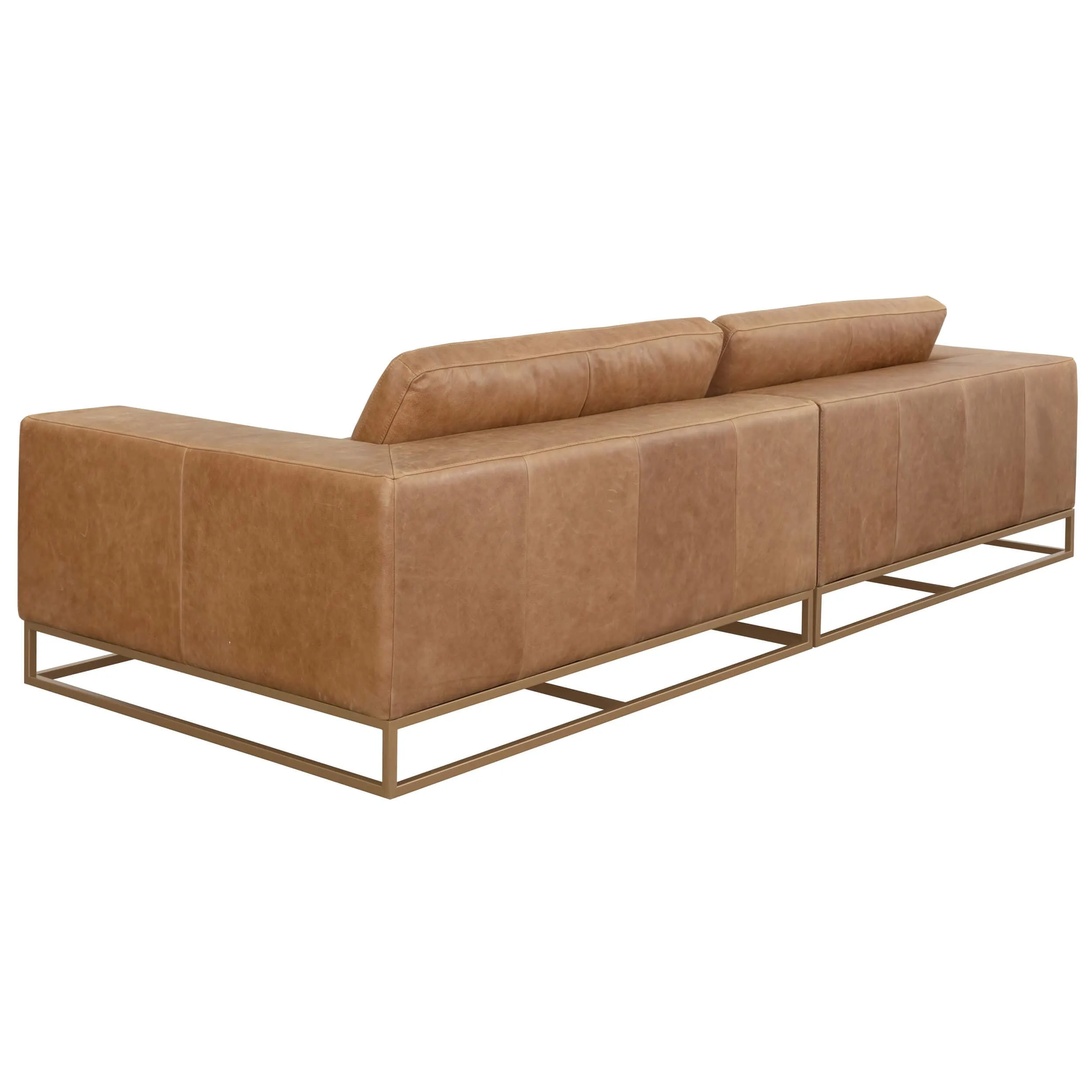 Ira Leather Sofa, Camel